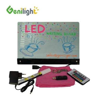 DIY Full Color Iluminado Fluorescente LED Marker Board com Ângulo de Visão Ajustável H / V