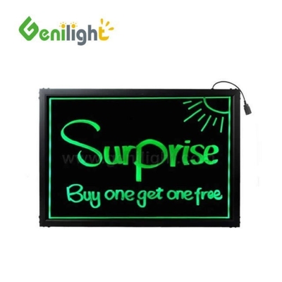 DIY Full Color Iluminado Fluorescente LED Marker Board com Ângulo de Visão Ajustável H / V
