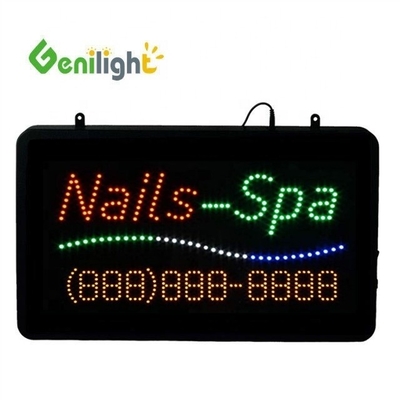 Rectangular Indoor Open LED Sign com Telefone Função Telefone 3 Tipo de mudança