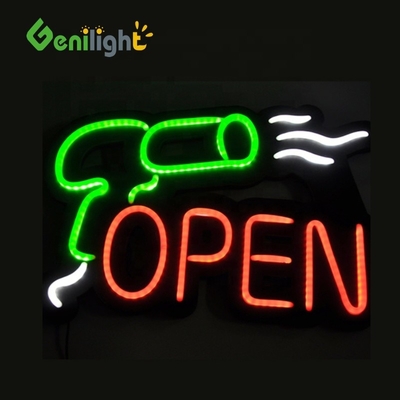 Cartão de publicidade LED de neon acrílico personalizado para decoração de Natal interior / exterior