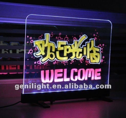 Tabuleiro de mensagem de LED personalizável Iluminado Tabuleiro de neon apagável DIY