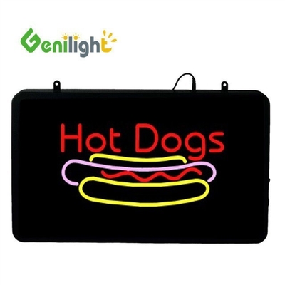 Certificado de potência ABS Open-Mold BURGERS KEBABS LED Sign para tamanho e cor personalizados