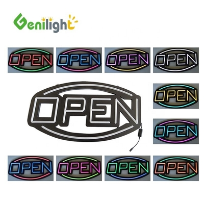 3 Tipos de funções de mudança LED sinal com material acrílico de luz personalizado e controle remoto