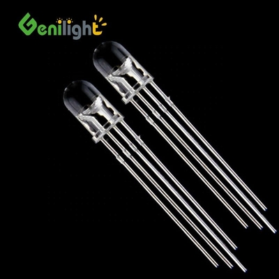 Diodo LED transparente de 3 mm/5 mm/8 mm/10 mm com Ultra Bright 4-Pin Round Top Emitter Descrição