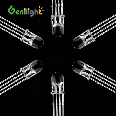 Diodo LED transparente de 3 mm/5 mm/8 mm/10 mm com Ultra Bright 4-Pin Round Top Emitter Descrição
