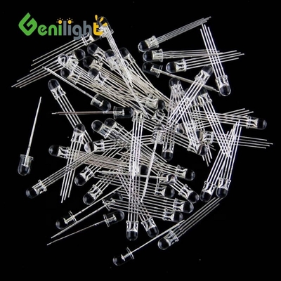 Diodo LED transparente de 3 mm/5 mm/8 mm/10 mm com Ultra Bright 4-Pin Round Top Emitter Descrição