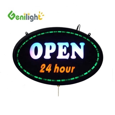 Certificado de potência CE ROHS 24 horas aberta LED sinal de barra de neon com modo de animação estática
