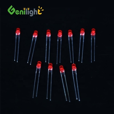 3Mm F3 Diodo LED vermelho DC3V 20MA Lâmpadas de lâmpadas Componentes Corrente Max Nenhuma
