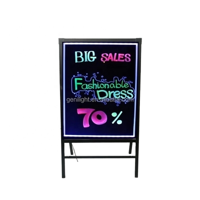 Modo de exibição de animação Caixa de luz borda de escrita LED apagável com SMD5050 LED RGB