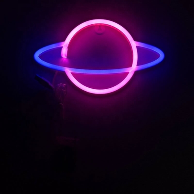 Luzes de neon azul Sinais de parede decorativos para banquetes Sala de abastecimento Arte 1 Consumo de energia