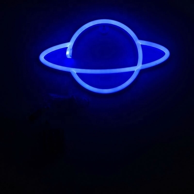 Luzes de neon azul Sinais de parede decorativos para banquetes Sala de abastecimento Arte 1 Consumo de energia