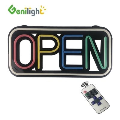 Facil 48 * 25cm LED neon silicone sinal aberto com 10 tipos de função de mudança e 25 C de moda