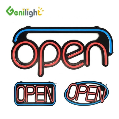 Facil 48 * 25cm LED neon silicone sinal aberto com 10 tipos de função de mudança e 25 C de moda