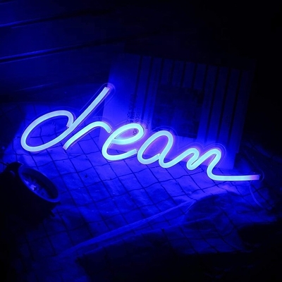 Painel acrílico LED rosa Neon Light USB Powered Dream Neon Sign para quarto ou casamento