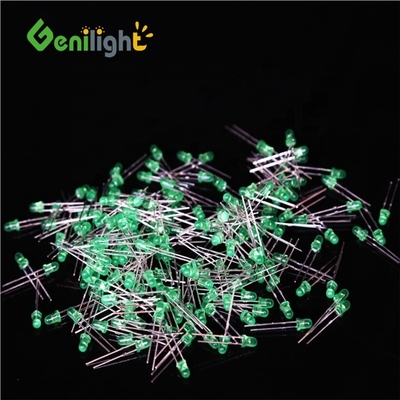 F3 LEDs de leite 3 mm Ultra Bright Red Green Blue White Yellow LED -40-60 Tolerância