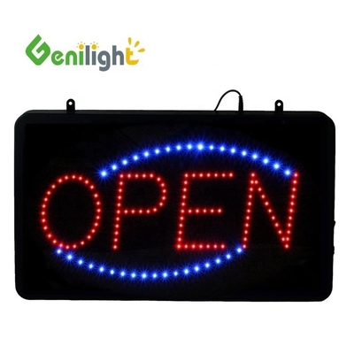 Lâmpada de neon exterior LED personalizada sinal aberto com material ABS e 3 tipos de função de mudança