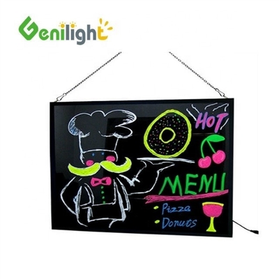 Rectângulo Tipo 60 * 40cm Painel acrílico RGB Magic LED Sinais de escrita com capacidade anti-vento