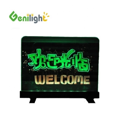 Rectângulo Tipo 60 * 40cm Painel acrílico RGB Magic LED Sinais de escrita com capacidade anti-vento