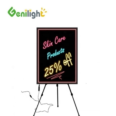 Rectângulo Tipo 60 * 40cm Painel acrílico RGB Magic LED Sinais de escrita com capacidade anti-vento