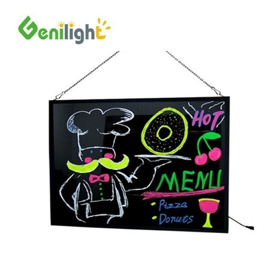 Função de retângulo Tabela de escrita LED ultra fina da Genilight com 12 tipos de brilho