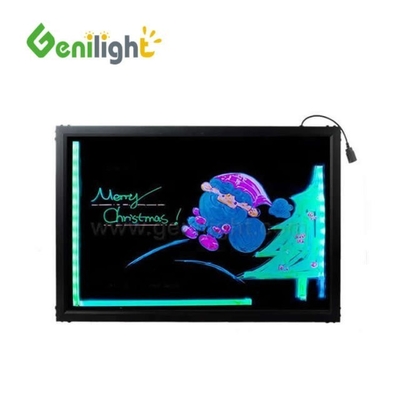 Função de retângulo Tabela de escrita LED ultra fina da Genilight com 12 tipos de brilho