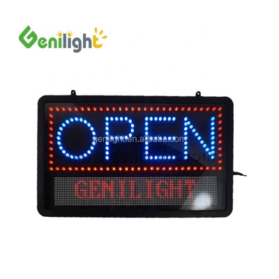 Lâmpadas LED personalizadas de fácil pendura Flex Neon Sign OPEN para publicidade Resolução de pitch de pixel