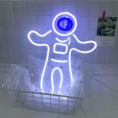 Consumo de energia 1 Astronauta Projector de luz de néon Espaço sinais LED para decoração de parede do quarto