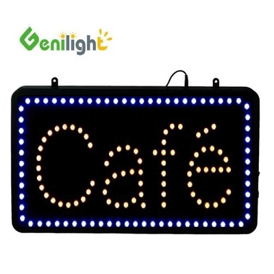 Genilight Indoor 22*13inch LED Cafe Open Sign com economia de energia e função SDK