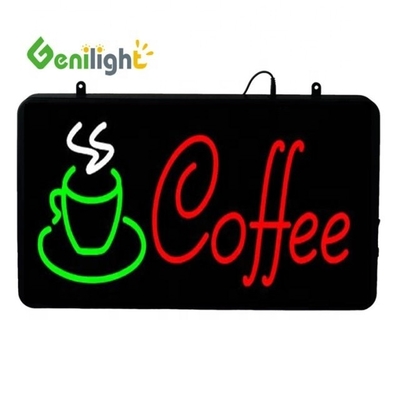 Genilight Indoor 22*13inch LED Cafe Open Sign com economia de energia e função SDK