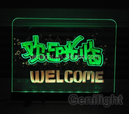 Tabela de escrita magnética de LED de faixa RGB SMD5050 personalizável para publicidade interativa