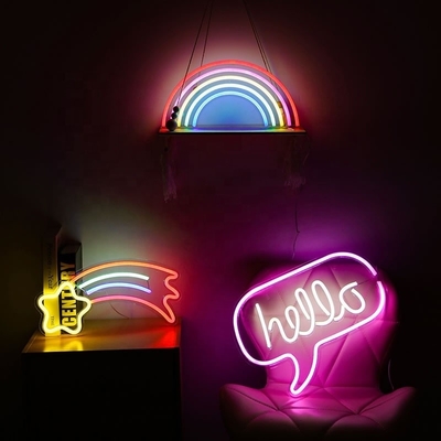 Set de Sala de Festas Sinais de Neon LED Sinais acrílicos com luzes LED RGB personalizados e operados por USB