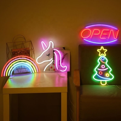 Set de Sala de Festas Sinais de Neon LED Sinais acrílicos com luzes LED RGB personalizados e operados por USB