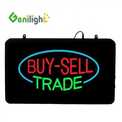 Genilight 56*33 cm Retangular LED BAIL BONDS Neon Sign Animação Material Epoxi Resina