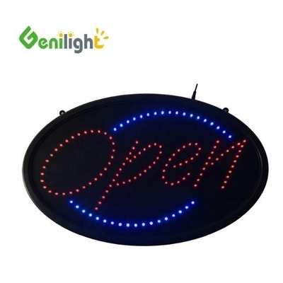ODM Custom LED Oval OPEN Light Neon Sign com alta resolução