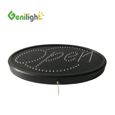 ODM Custom LED Oval OPEN Light Neon Sign com alta resolução