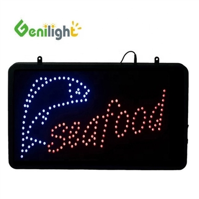 Carta personalizada SUSHI peixe LED sinal de néon para retângulo Certificado de potência CE ROHS e mais