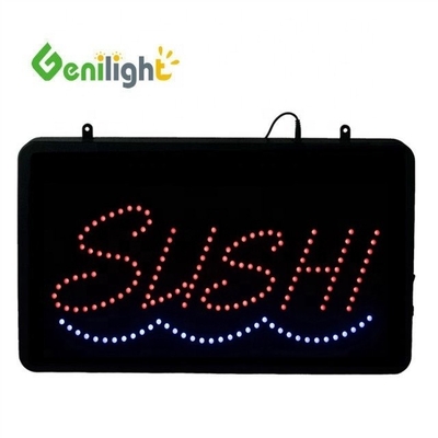 Carta personalizada SUSHI peixe LED sinal de néon para retângulo Certificado de potência CE ROHS e mais