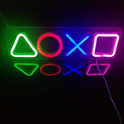 Melhore sua sala de jogos com luzes coloridas de neon LED 42 * 12,5cm USB Powered Wall Decor