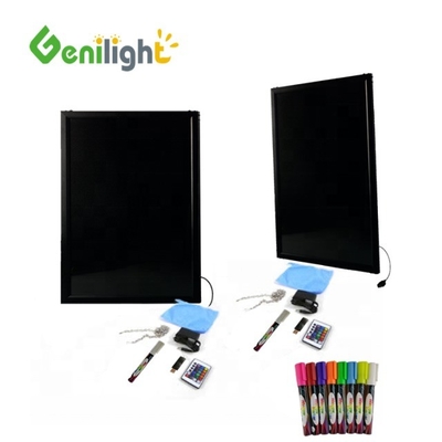 Tabela de escrita LED multi-cores interior com animação do modo de exibição apagável do controle remoto