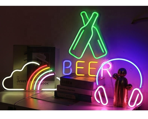 Melhore sua sala de jogos com luzes coloridas de neon LED 42 * 12,5cm USB Powered Wall Decor