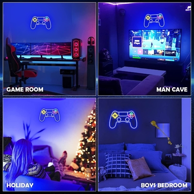 Adicione um pop de cor ao seu quarto de gamers com 41 * 27.5cm Custom Game Controller Neon Sign
