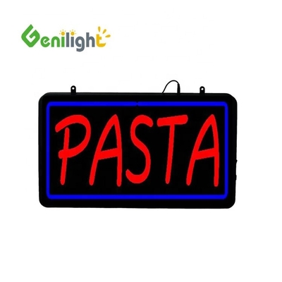 Painel frontal acrílico PASTA Sinais de neon com e função de exibição de animação