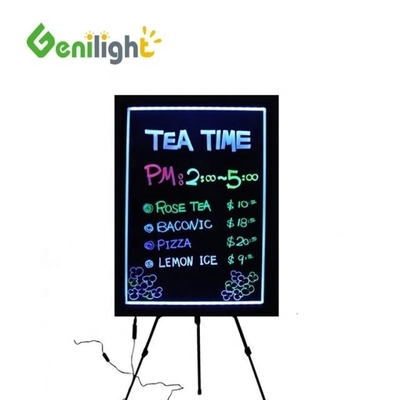 Tabela de superfície de vidro acrílico ou temperado Tabela de sinalização de LED a cores completas personalizada