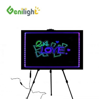 Tabela de superfície de vidro acrílico ou temperado Tabela de sinalização de LED a cores completas personalizada
