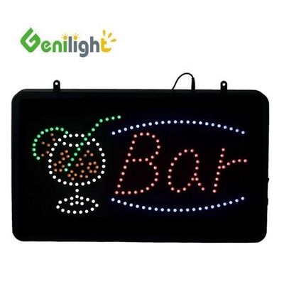Indoor RGB Custom Super Light LED Letter Ba Ba Tea Open Neon Sign para energia da loja de sucos