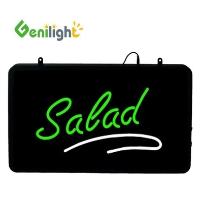 RGB Retangular Acrílico LED Sinais abertos 56*33cm CE RoHS Iluminado Display SUSHI