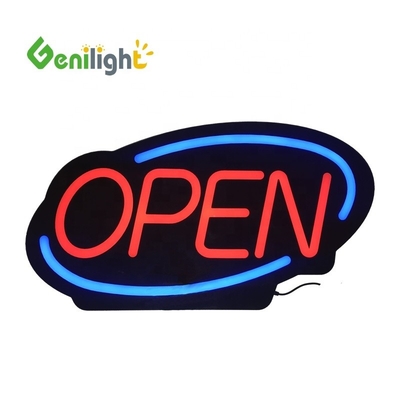 Foto Media LED Neon sinais abertos com 2 tipos de funções de mudança e material acrílico