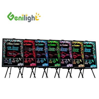 Experimente o futuro da escrita com um quadro de escrita LED apagável iluminado