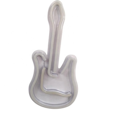 Alimentação Dimmable on / off Switch 3D Guitar Neon Sign para Music Studio Design personalizado