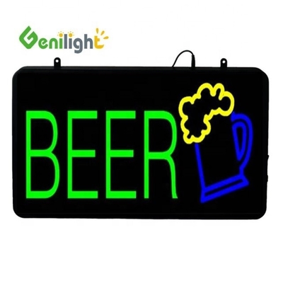 LED Bar Pub Wall iluminado sinal de forma retangular Instalação pendurada feita conveniente